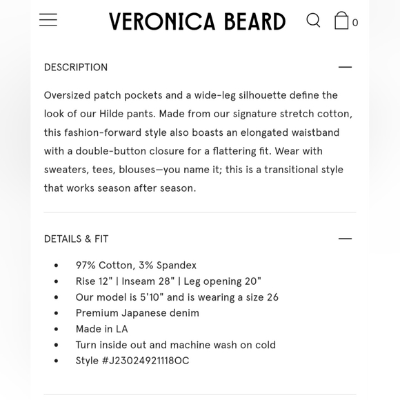 VERONICA BEARD Hilde Wide Ankle Crop Pants - Picture 10 of 10